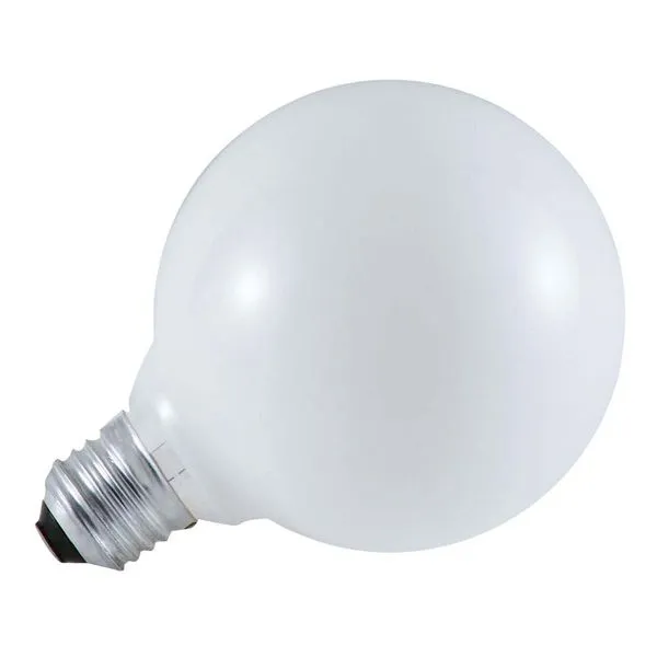 Lâmpada incandescente 220V 60W globo 95mm branca Bronzearte