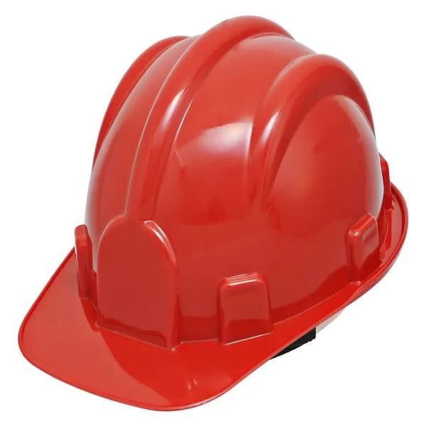 Capacete Classe B Para Uso Na Indústria Com Carneira Ajustável Vermelho EPI Delta Plus