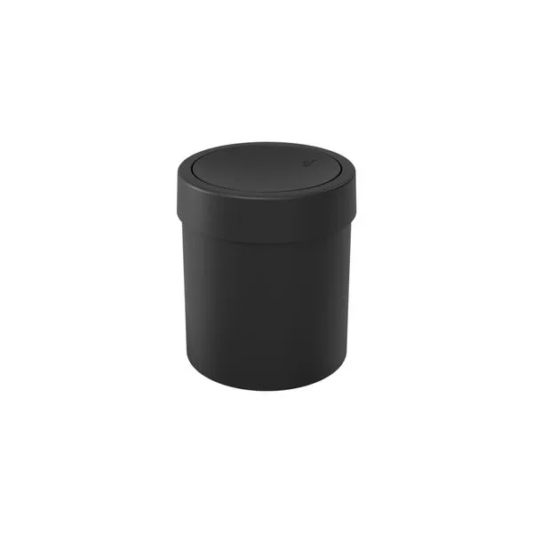 Lixeira Com Tampa Basculante 5,4L Preto Coza
