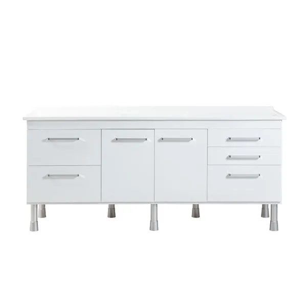Gabinete De Cozinha Mdf Recife 194Cm Branco Corso