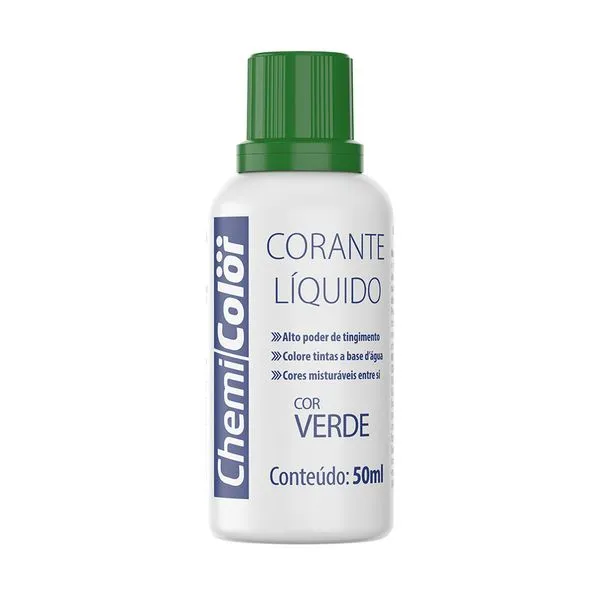 Corante Líquido Verde 50Ml Chemicolor