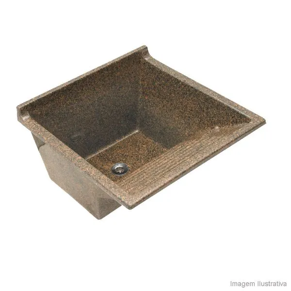 Tanque lavanderia de mármore cinza Marsinty