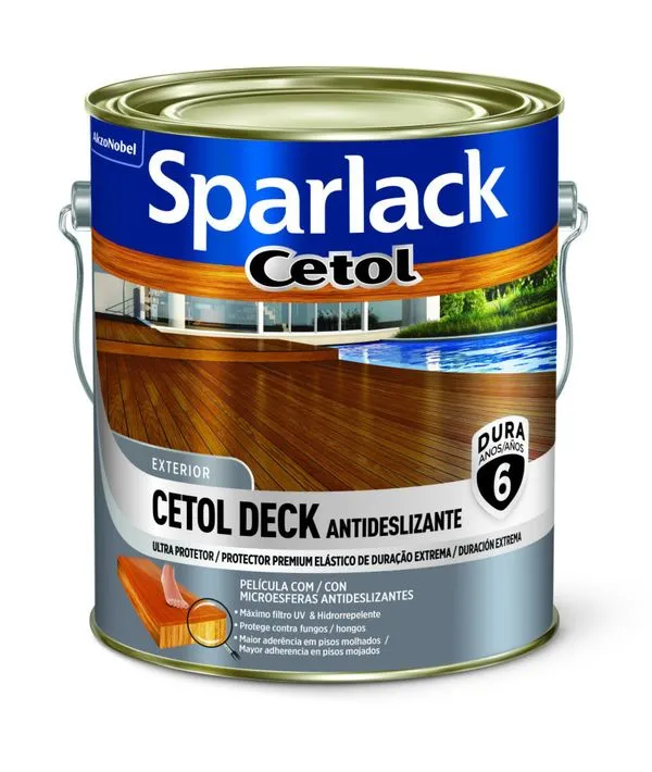Verniz Sparlack Cetol Deck Antiderrapante Natural 3,6L