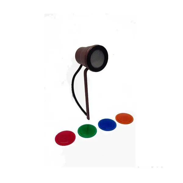 Luminária para jardim espeto 14 LEDs 5700K marrom Luz Nova