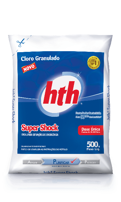 CLORO GRANULADO SUPER SHOCK - HTH - 500G