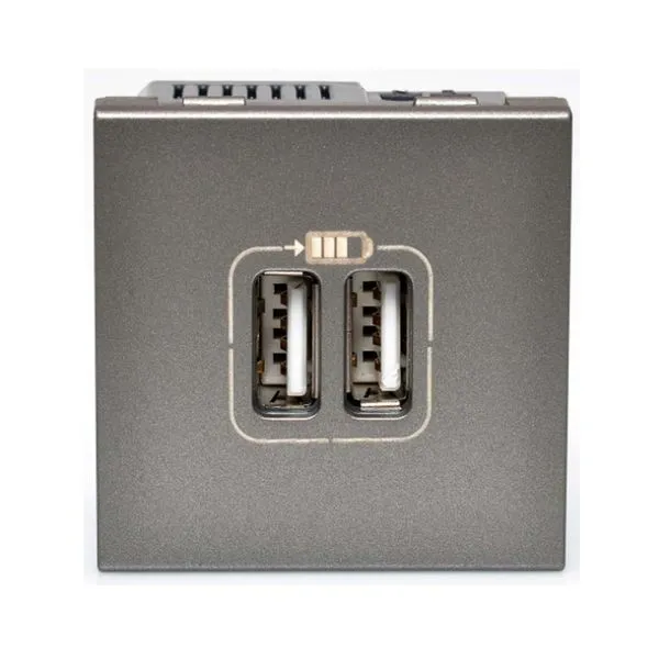 Carregador Arteor Magnesio 2x USB 572578B Pial