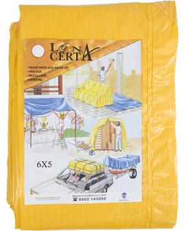 Lona 6x5m Laranja Lona Certa