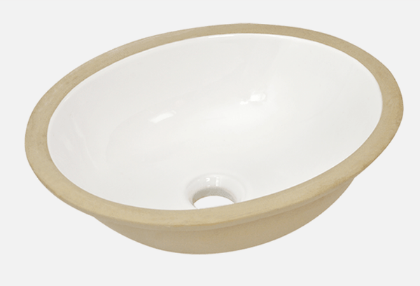 Cuba De Embutir Oval 42X32Cm 55Cb07M Branco Fiori