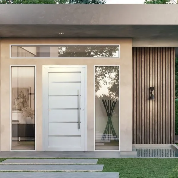 Porta Pivotante Premium PVC Tecplus100 216x120cm Direita Brimak
