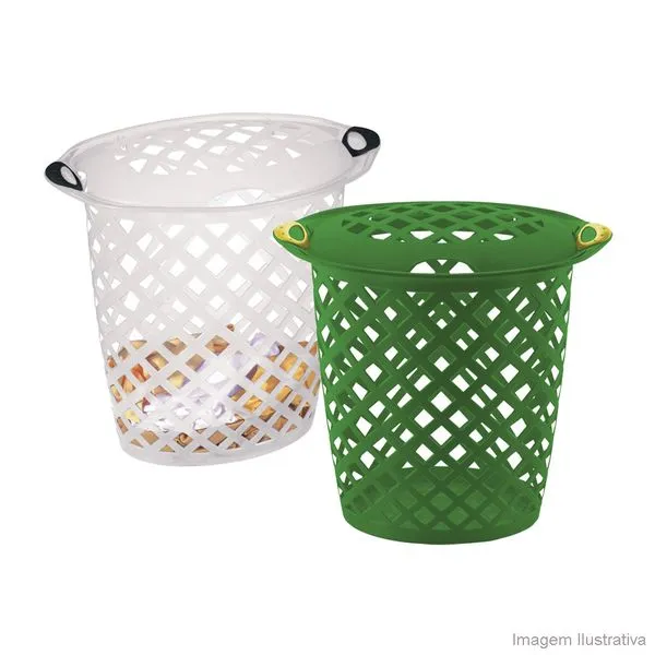 Cesto para roupas telado cristal 46,5L Sanremo