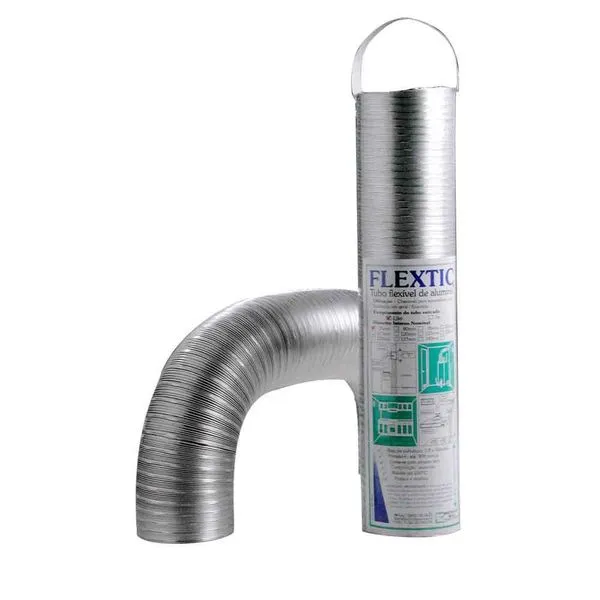 Tubo de alumínio 130mm x 1,5 metro Flextic WDB