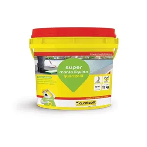 Super Manta Líquida Impermeabilizante Quartzolit Branca 12kg Super manta líquida 12kg branca Quartzolit