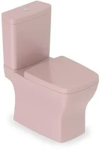Vaso Sanitário com Caixa Acoplada Incepa Ass Term Boss Rose com Acessórios Acionamento Duplo Rosa Fosco 3/6 Litros
