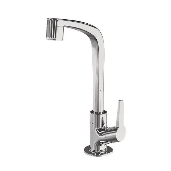 Torneira Lavatório De Mesa Bica Alta Flatt - 1195 F71 - Cromado