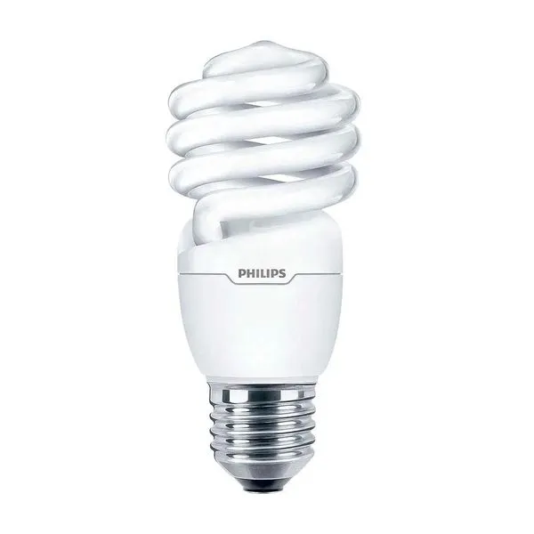 Lâmpada Fluorescente Espiral Philips Eco Twister 20W 127V Amarela Lâmpada eletrônica fluorescente Philips eco twister 110-127v 20w amarela