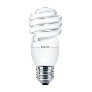 Lâmpada Fluorescente Espiral Philips Eco Twister 20W 127V Amarela Lâmpada eletrônica fluorescente Philips eco twister 110-127v 20w amarela