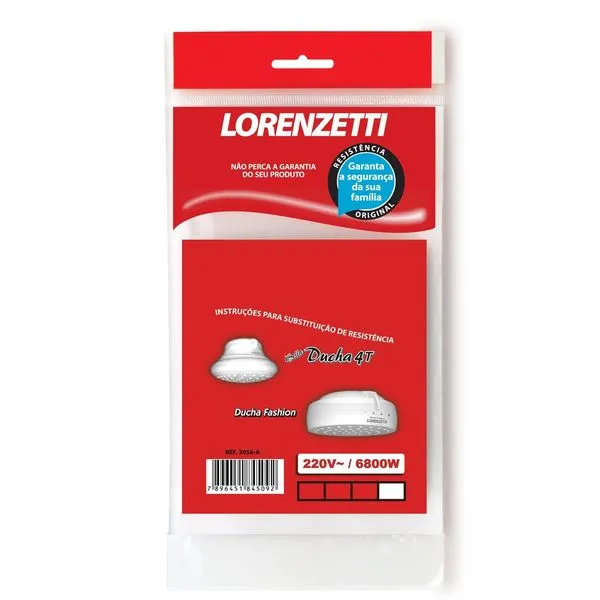 Resistência 3055a Bella Ducha Fashion 6800w 220v Lorenzetti
