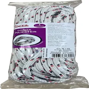 Corda Multifilamento Meada Poliéster 8mmx20m Colorida Fixtil