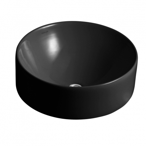 Cuba De Apoio Redonda Vox 42Cm Preto Kohler