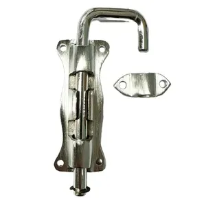 Fecho Trinco Para Porta Camarão Escovado Stanfer