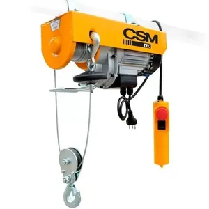 Guincho Elétrico Monofásico TEC 300-600 220V Capacidade 600kg Amarelo CSM Acessórios Guincho Elétrico Monofásico TEC 300-600 220V 600kg Amarelo CSM Acessórios