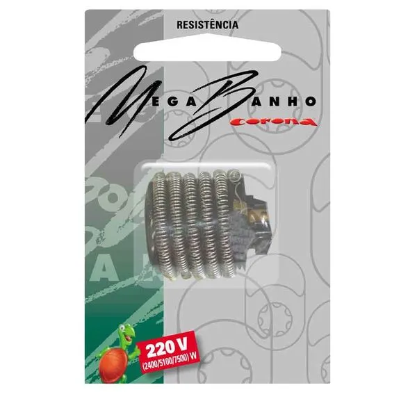 Resistência para chuveiro 220V 7500W MegaBanho preto Hydra Corona