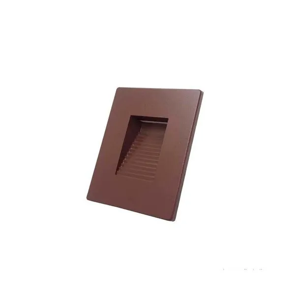 Balizador de parede defletor vertical 2700K marrom Luz Nova