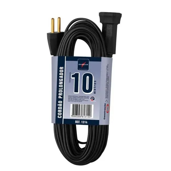 Cordao Prolongador Daneva 10 Metros com Pino REF.1314