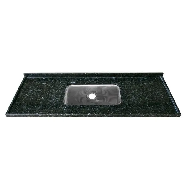 Pia de Granito 1,50m Verde Ubatuba Reto Simples Kasa Granito