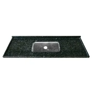 Pia de Granito 1,50m Verde Ubatuba Reto Simples Kasa Granito