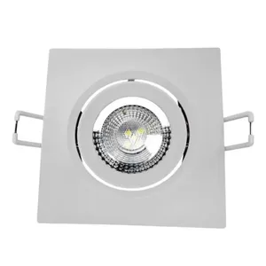 Spot LED de Embutir Supimpa Quadrado Branco 7W Bivolt Avant Spot de LED Supimpa Embutir Quadrado Branco 7W 630 Lúmens Luz Branca