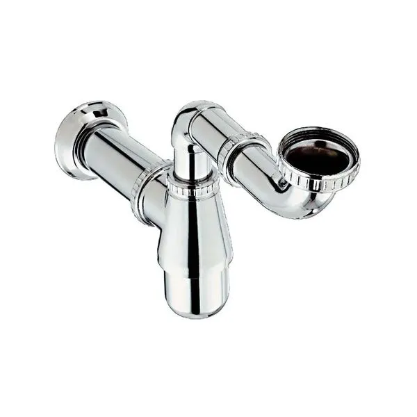 Sifão para Lavatório Cruzado Regulável 1" x 1.1/2" em Metal Cromado Esteves Sifão para lavatórios cruzado regulável de 1" x 1.1/2" cromado Esteves