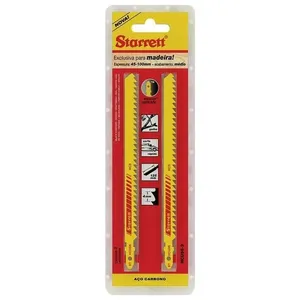 Lâmina para Serra Tico-Tico de Carbono 152mm 6 Dentes 2 Peças HCU56-2 Starrett Lâmina p/ Serra Tico-tico Carbono 152mm 6 Dentes 2 Peças HCU56-2 Starrett