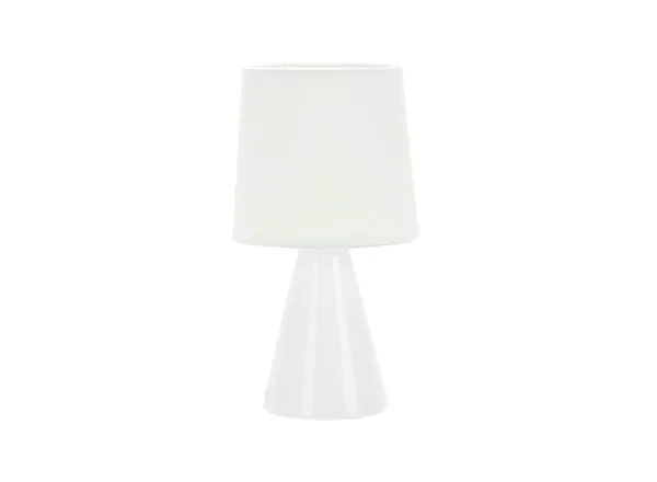 Abajur de Mesa Taschibra 25W Pottery Cerâmica Branco 25cm