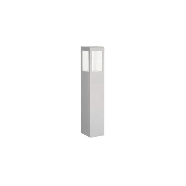 Balizador 300Mm Alumínioinio Lente Vidro 1XE27 Branco Blumenau Iluminação