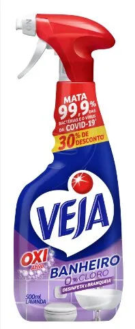 Limpador de Banheiro em Spray Antibac Lavanda 500mL Veja
