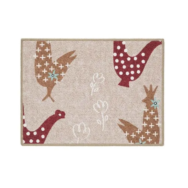 Tapete Day By Day Galinhas 45x60cm Aroeira