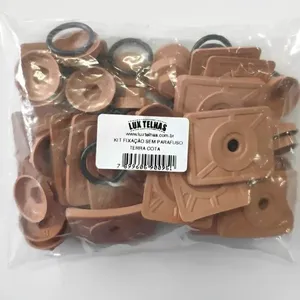 Kit Fixação para Telha PVC sem Parafuso Pacote 20 Un Lux Telhas Kit Fixação para Telha PVC sem Parafuso Pacote 20 Unidades Lux Telhas