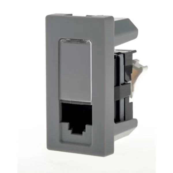 1 Módulo Tomada Rede De Informática Rj45 Conexão Lcs² Cat5e Cinza 615045cz Pial Plus Legrand
