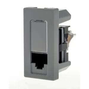 1 Módulo Tomada Rede De Informática Rj45 Conexão Lcs² Cat5e Cinza 615045cz Pial Plus Legrand