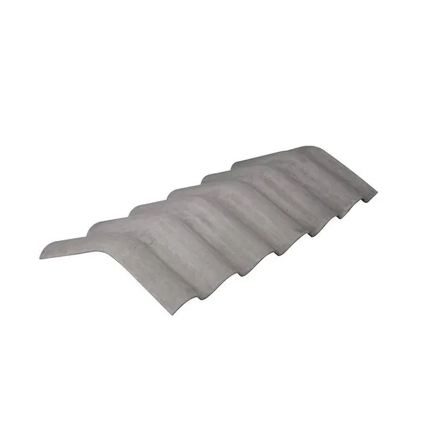 Telha Brasiit Cumeeira de Fibrocimento 110x53cm 6mm Normal 15° Cinza