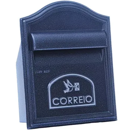 Caixa de Correio Tyane 22x13x28cm Alumínio Pintsilk Caixa de Correio Tyane 22x13x28cm Alumínio Preto