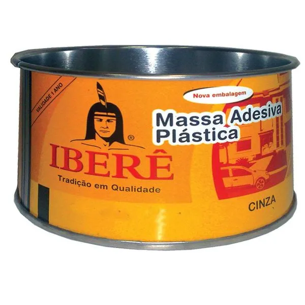 Massa adesiva plástica 400g cinza Iberê