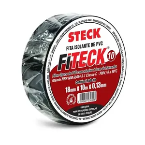 Fita Isolante PVC Fiteck 18mm X 20m X 0 13mm 0 90c 700v Steck