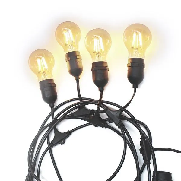 Cordão de Luzes Taschibra com 8 Soquetes E27 e Prolongador
