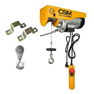 Guincho Elétrico 300-600kg 1200W 12m Cabo Aço TEC GT CSM Guincho Elétrico 300-600kg 1200W 12m Cabo Aço TEC GT300/600 127V CSM