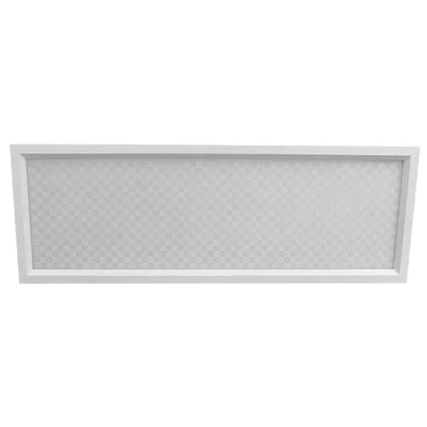 Luminária de embutir retangular Sevilha para 9 lâmpadas 126x24cm xadrez branca Tualux