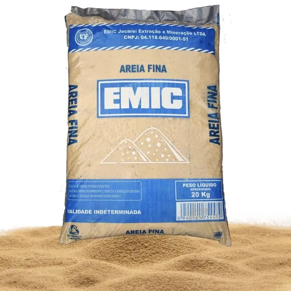 Areia Fina Ensacada 20Kg Emic