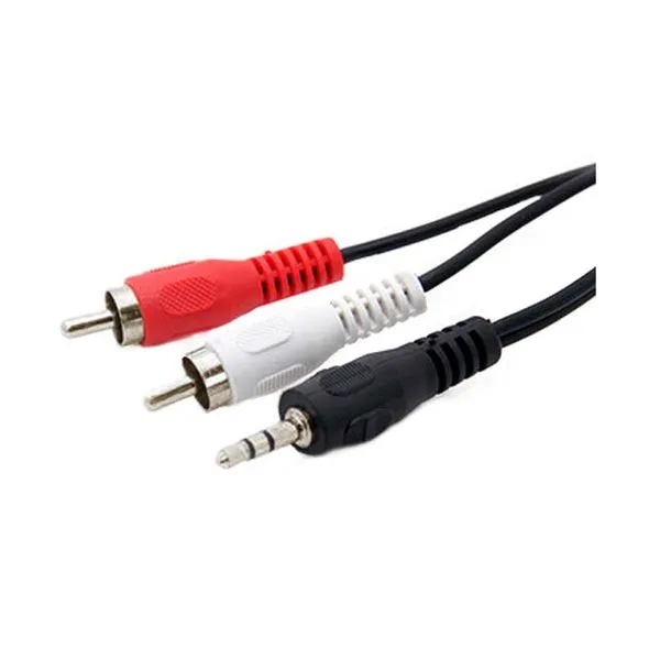 Cabo P2 St 2 Rca Acessório de Áudio e Vídeo Preto Asantos