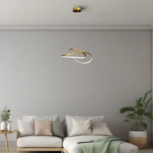 Pendente Space Saturno Led 50W 2700K Gold LLumm Bronzearte